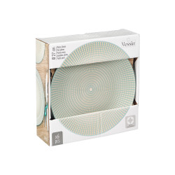 PRATO RASO 27CM GRAVADO VERDE