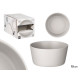 SMOOTH SOUP PLATE 15 CM GREY