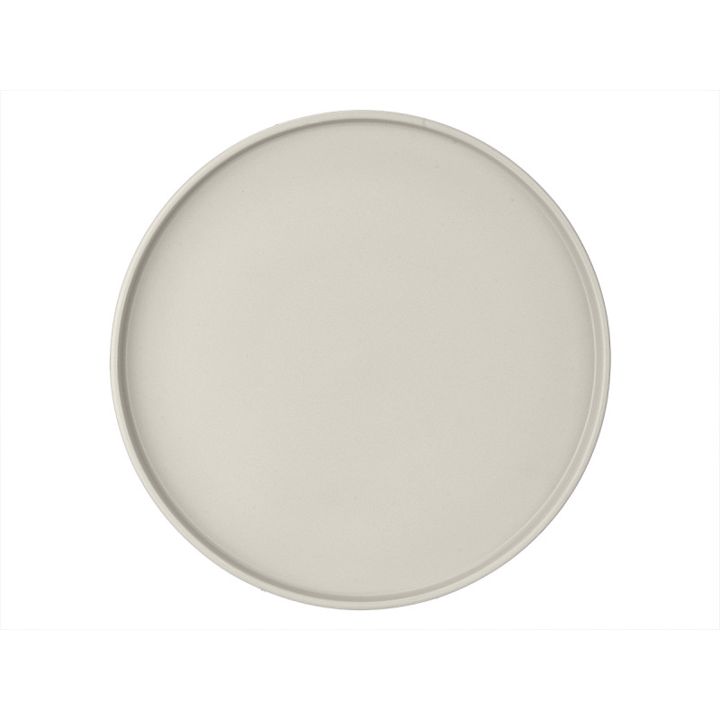 ASSIETTE PLATE 26 CM  LISSE GRIS