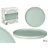 SMOOTH DESSERT PLATE 20 CM GREEN