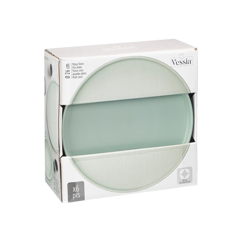 PRATO RASO 26 CM LISO VERDE