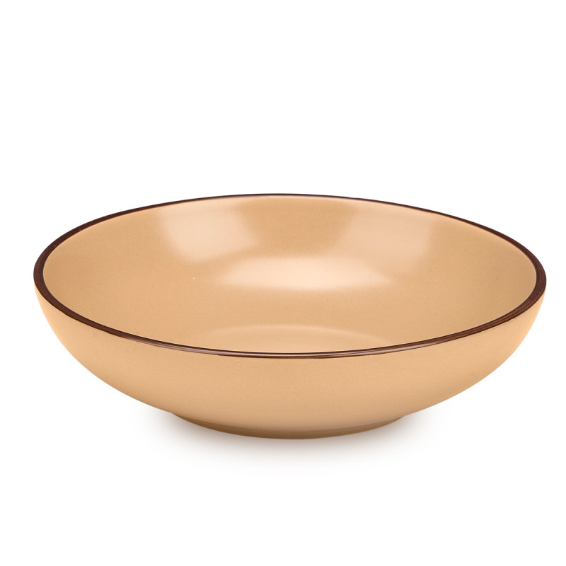 ASSIETTE CREUSE 20 CM BEIGE