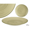 ASSIETTE PLATE 27 CM SPIRAL VERT OLIVE