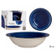 PIATTO FONDO GRIGIO BLU BORDO 21CM
