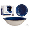 BLUE SOUP BOWL WITH EDGE 21CM