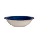 PLATO HONDO GRES AZUL BORDE 21CM