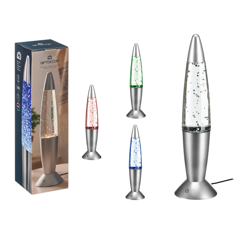 LAMPE GRISE RGB SCINTILLANTE
