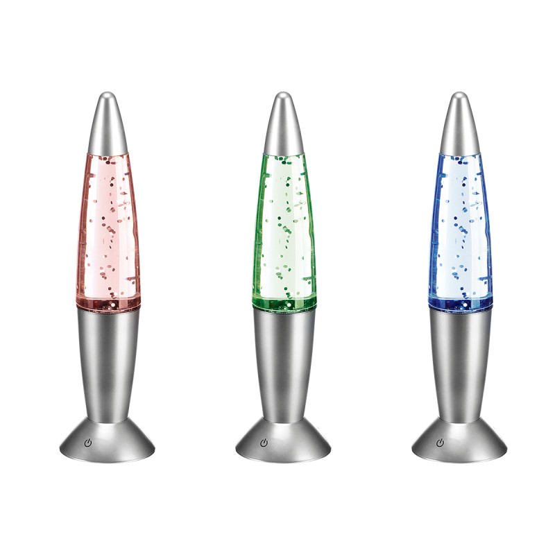 LAMPE GRISE RGB SCINTILLANTE