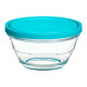 SET 5 ROUND LUNCH BOXES BLUE