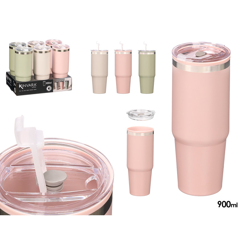 COPO DUPLA CAMADA 900 ML SORT 3 COR