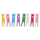 SET 8 PINCES EN BOIS MULTICOLORE GRAND