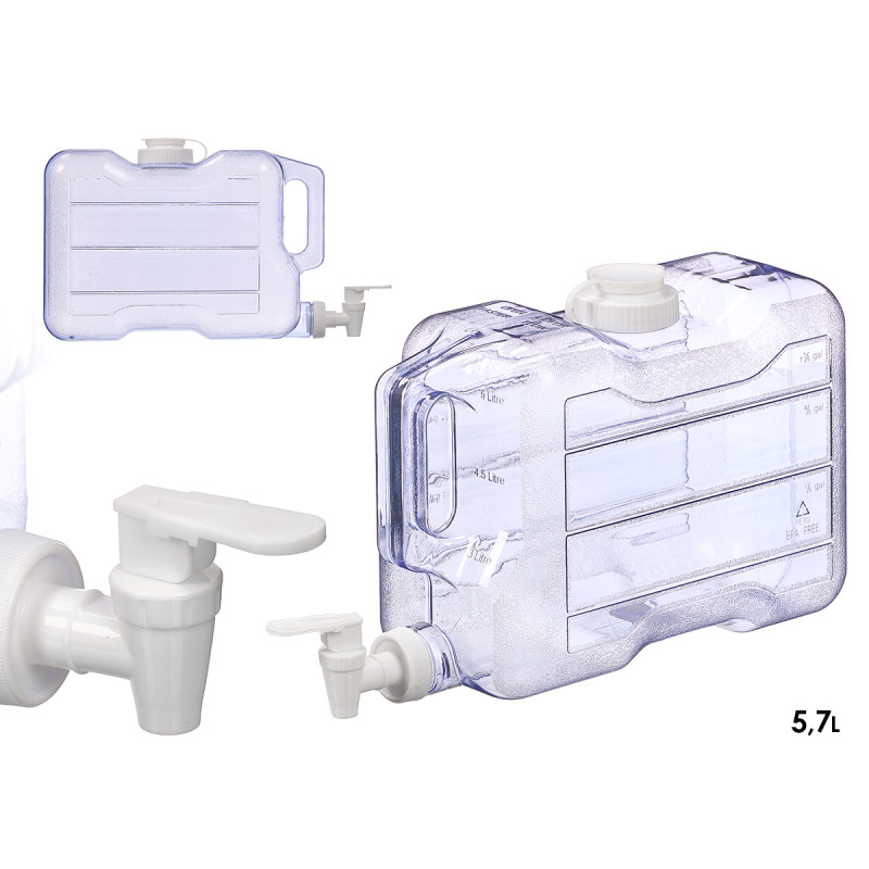 DISTRIBUTEUR D'EAU PLASTIQUE 5,7L