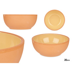 CIOTOLA TERRACOTTA 20CM COLORE GIALLO