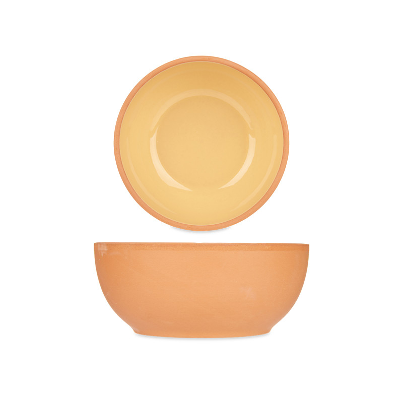 EARTHENWARE BOWL 20CM YELLOW 