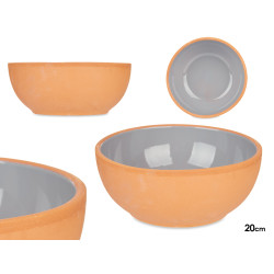 CIOTOLA TERRACOTTA 20CM COLORE GRIGIO