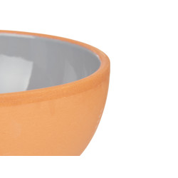 BOL TERRE CUITE 20CM GRIS