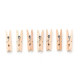 SET OF 15 NATURAL WOOD CLOTHES PINS SMALL