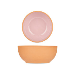 EARTHENWARE BOWL 20CM PINK
