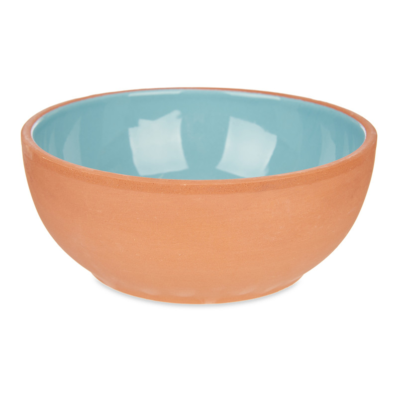 CIOTOLA TERRACOTTA 20CM COLORE TURCHESE