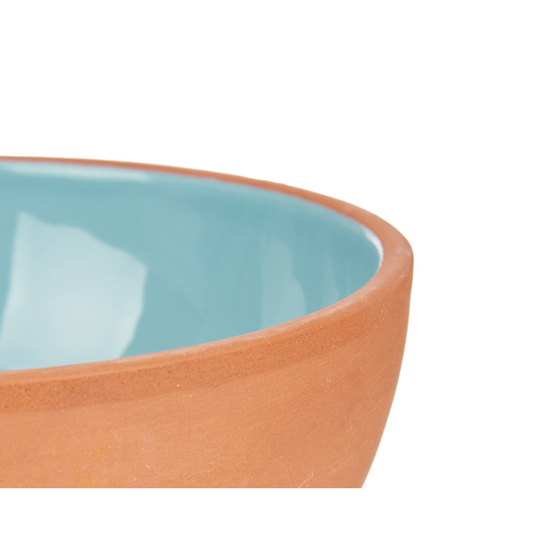 EARTHENWARE BOWL 20CM TURQUOISE