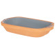 CASSERUOLA TERRACOTTA RETTANG MANICI 23CM GRIGIO