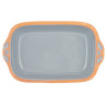 CASSERUOLA TERRACOTTA RETTANG MANICI 23CM GRIGIO