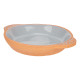CASSERUOLA TERRACOTTA ROTONDA MANICI 20CM GRIGIO