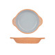 CASSEROLE TERRE CUITE ROND POIGNE 20CM GRIS