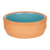 CASSEROLE TERRE CUITE ROND 12CM TURQUOISE