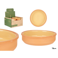 CASSERUOLA TERRACOTTA ROTONDA 16CM GIALLO