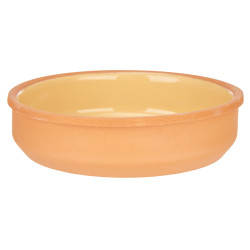 CAÇAROLA DE BARRO REDONDA 16CM AMARELO