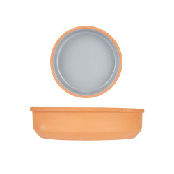 CASSEROLE TERRE CUITE ROND 16CM GRIS