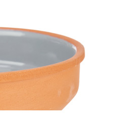CASSEROLE TERRE CUITE ROND 16CM GRIS