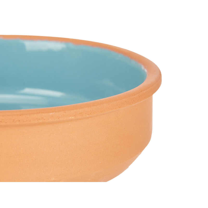 CASSERUOLA TERRACOTTA ROTONDA 16CM TURCHESE