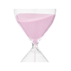 SAND TIMER 20CM ASSORT3 PASTEL COLORS 30 MIN APROX