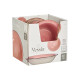 ASSIETTE CREUSE GRES ROSE AVEC BORD