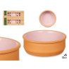 SET 6 CASSEROLES ARGILE 12 CM COULEUR ROSE