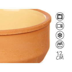 SET 6 CASSEROLES ARGILE 12 CM COULEUR MOUTARDE