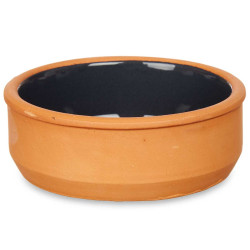 SET 6 12CM BLACK CLAY POT 