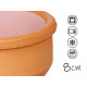 SET 6 CASSEROLES ARGILE 8 CM COULEUR ROSE
