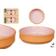 SET 4 CASSEROLES ARGILE 16 CM COULEUR ROSE