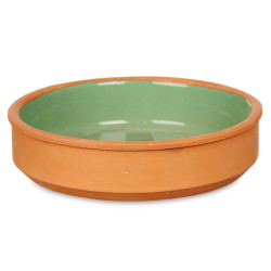 SET 4 CASSEROLES ARGILE 16 CM COULEUR VERT