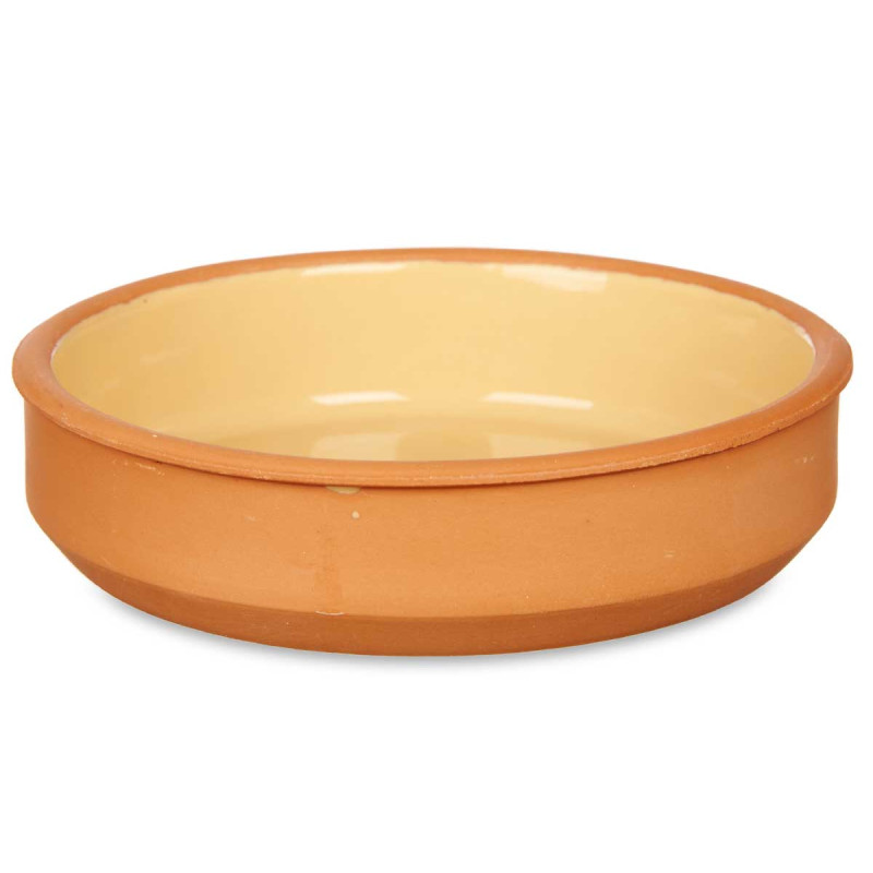 CONJ 4 CAÇAROLAS DE BARRO 16 CM  COR MOSTARDA