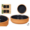 SET 4 CASSEROLES ARGILE 16 CM COULEUR NOIR