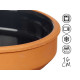 SET 6 16CM BLACK CLAY POT 