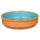 SET 6 16CM BLUE COLOURED CLAY POT 