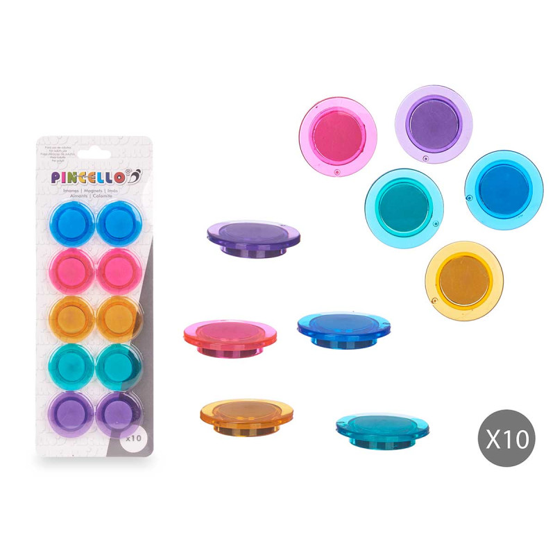 SET 10 MAGNETS CAKE MEDIUM