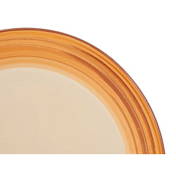 PRATO RASO GRES RODAPE 3D CASTANHO 27CM