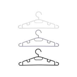 SET 6 HANGERS ASSORTED 3 NEUTRAL COLOURS