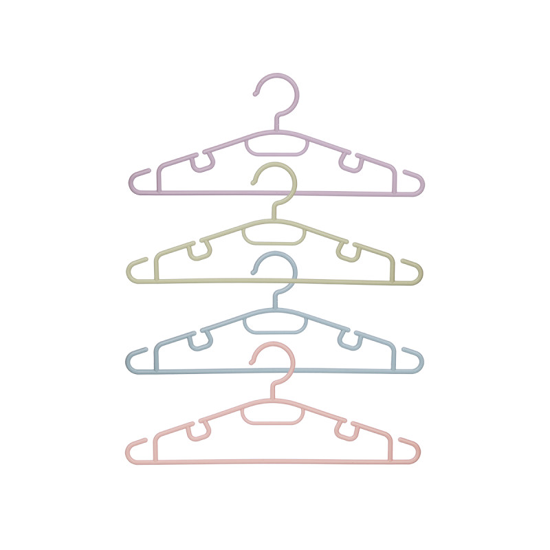 SET 6 HANGERS ASSORTED 3 PASTEL COLOURS